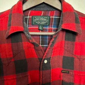 Polo Ralph Lauren Men’s Classic fit cotton checked double faced shirt - M
